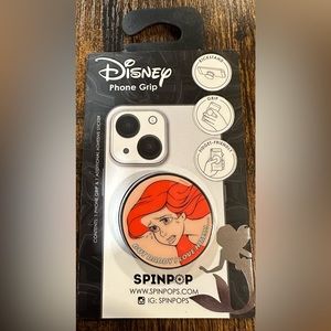 Disney Spinpop Little Mermaid Ariel Phone Grip NWT